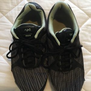 Ryka Sneakers - black and turquoise